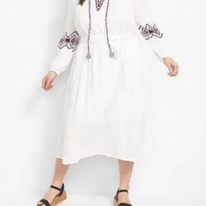 Lane Bryant NEW Embroidered Bohemian Midi Dress Size 24
